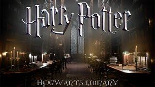 Hogwarts Library Ambience  Harry potter inspired ASMR  Animated Ambience STUDYRELAX 