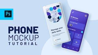 Create Phone Mockup Design in Photoshop - Photoshop Tutorial in Hindi