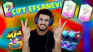 ÇİFT EFSANEVİ LİG VE KLAN SANDIĞINDAN ÇİFTE EFSANEVİ ÇIKTI CLASH ROYALE