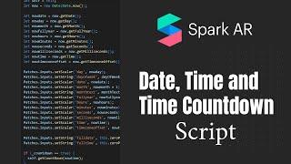 Date time and countdown FREE SCRIPT for Meta Spark AR