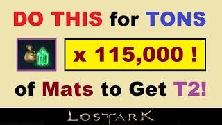 *DO THIS* for 115000+ Harmony Shards & TONS of Mats to Get to T2 in Lost Ark.. Lost Ark Guide