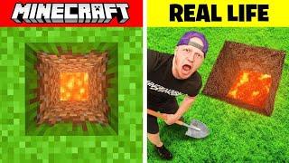 Minecraft But I Dig Down In Real Life