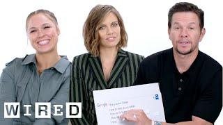 Mark Wahlberg Ronda Rousey and Lauren Cohan Answer the Webs Most Searched Questions  WIRED