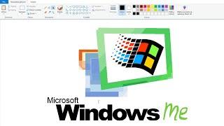 How to Draw Windows Whistler Windows ME Windows 8.1 Logo In MS Paint Tutorial Home Proffesional