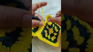 Joining Granny Square #crochetrainbowsandbutterflies #diy #handmade #craft
