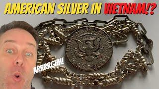 American Silver Found Metal Detecting Vietnam