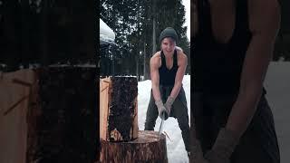 Wood Splitting Sword Test