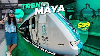 ️TREN MAYA desde CANCÚN a PLAYA del CARMEN Costo Cómo llegar Comida Review @LaRutaDeViajeMx