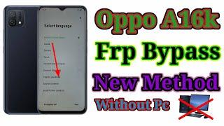 Oppo A16K Frp BypassOPPO Cph 2349 Google Account unlock Without Pc Android 11 New Method