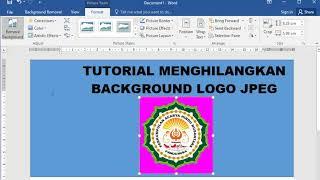 Tutorial Menghilangkan Background Logo JPEG pada MS Word