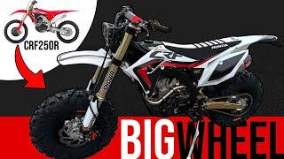 Building the Ultimate Modern Big Wheel Using a Honda CRF250R  Dirt Bike   Finished + Test Ride 