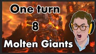 Hearthstone - 8 Molten Giants 1 turn