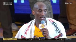 Kobe Bryants Final Game Farewell Speech