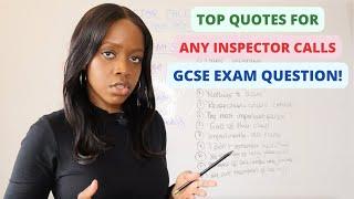 Use These Quotes To Pass In ANY Inspector Calls Exam Question  2024 GCSE English Literature Exams