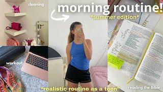 SUMMER MORNING ROUTINE *realistic chill productive*