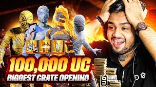 100000 UC BIGGEST CRATE OPENING EVER  ULTIMATE MUMMY SET AND NEW M416