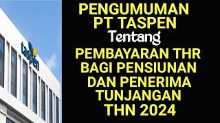 Pembayaran THR bagi Pensiunan dan Penerima Tunjangan Tahun 2024