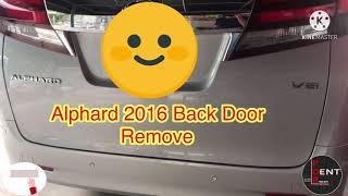 How to remove rear sidingdoor panel Toyota alphard 2016  Tutorial 