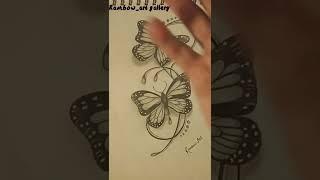butterfly easy drawing beautiful  butterfly easy drawing #shorts #drawing #butterfly #viral