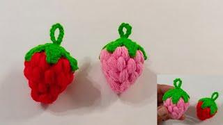 Crochet Strawberry   क्रोशिया से बुनये स्ट्रोबेरी Hindi Tutorial