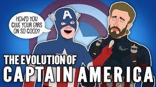 La evolución del Capitán América animación