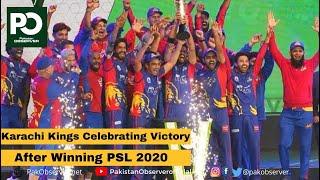 Karachi Kings Celebrating Victory After Winning PSL 2020  Pakistan Observer