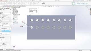 SOLIDWORKS Fundamentals Part 3 Equation Driven Linear Patterns