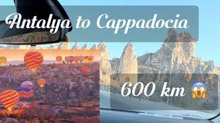 Antalya to Cappadocia  Driving 600km   Scenic View  Turkey  Desi Vlog 