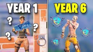 My 6 YEAR Competitive Fortnite Progression... Noob to Pro