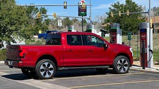 From Full To Absolute Dead Ford F-150 Lightning 70-MPH Highway Range Test Extended Range Platinum