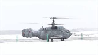 Russian Navy Ka-29 live fire exercise