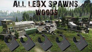 LEDX EVERY RAID - All Spawns on WOODS - Escape from Tarkov