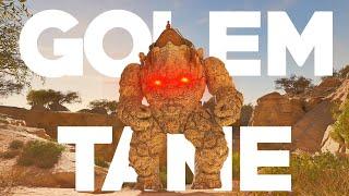 EASIEST Way to Tame A Rock Golem In ARK ASA NO TRAP