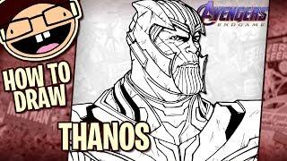 How to Draw THANOS Avengers Endgame  Narrated Easy Step-by-Step Tutorial