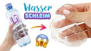 TRANSPARENTER SLIME MIT WASSER  DIY SCHLEIM einfach selber machen Basteln auf Deutsch