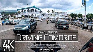 【4K 60fps】 2 ½ HOUR RELAXATION FILM ️ «Driving in The Comoros Africa» Ultra HD  UHD AmbientTV