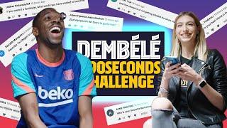 BARÇA LEGEND YOU MOST ADMIRE?  Ousmane Dembélé #90secondschallenge