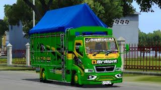 MOD BUSSID TERBARU  TRUCK CANTER STYLE LAWASAN MINIMALIS MBOISS SUSPENSI REAL FULL STUT 