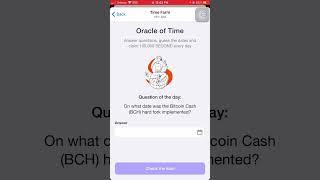 Today 24 Juky Time Farm Oracle of Time Answer  Time Farm Answer Today #timefarm