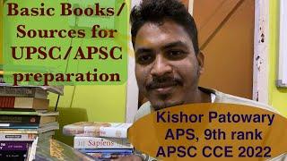 Basic bookssources for UPSCAPSC preparation  APSC CCE  #apsc #apsc2022 #upsc #upscaspirants #aps