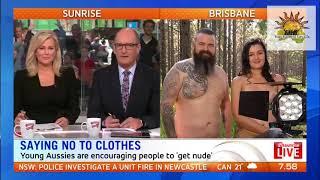 Young Nudists Of Australia - Interview - Channel 7 - Sunrise