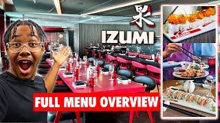 Izumi Sushi Full Menu Overview With Pictures  Royal Caribbean 2023