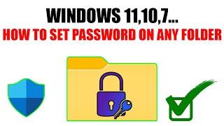 How to lock a folder in windows 10 easily  How to set password to folder in windows 10
