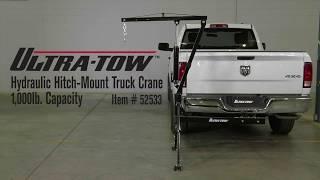 Ultra-Tow Hydraulic Hitch-Mount Truck Crane  1000-Lb. Capacity
