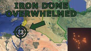 IRON DOME OVERWHELMED  Hundreds of Iranian Missiles Strike Israeli Airfields