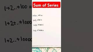 Sum of Series #trending #maths #viralvideo #shorts