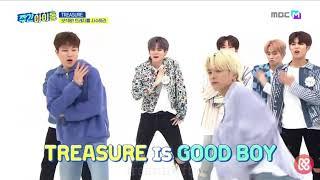 Choi Hyunsuk TREASURE imitating GD X TAEYANG IN MAMA 2014  MBC Weekly Idol 093020