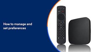Manage Optimum TV Set Preferences & Controls