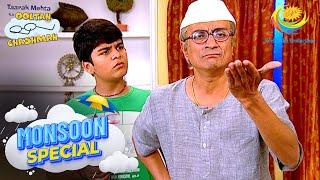 Champak Gets Angry At Jetha For Muddy Clothes  Taarak Mehta Ka Ooltah Chashmah  Monsoon Special