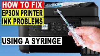 How To Fix BLACK INK NOT PRINTING  COLOR PROBLEM ON EPSON L5290 L5190 L3250 L3210 L3150 etc.